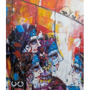 Janisar Ali, 12 x 16 Inch, Acrylic on Canvas, Figurative Painting, AC-JNA-030